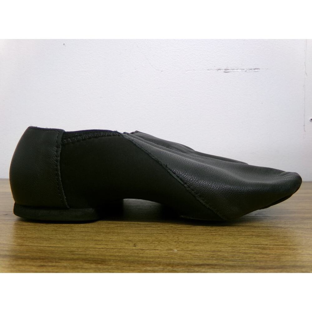 Dance Jazz Shoes So Danca 4M JZ43 Black Kids Pull On Leather Split Sole